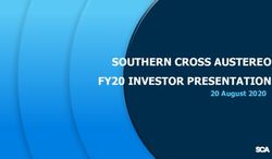 SOUTHERN CROSS AUSTEREO FY20 INVESTOR PRESENTATION - 20 August 2020 - Bell Direct