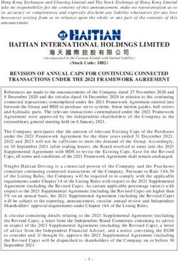 HAITIAN INTERNATIONAL HOLDINGS LIMITED