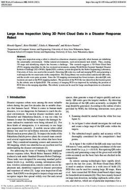 Large Area Inspection Using 3D Point Cloud Data in a Disaster Response Robot