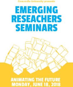 EMERGING RESEACHERS SEMINARS - ANIMATING THE FUTURE MONDAY, JUNE 18, 2018 - Concordia University presents - Concordia ...