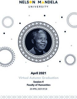 April 2021 Virtual Autumn Graduation - Session 4 Faculty of Humanities 28 APRIL 2021| 09:30 - Nelson Mandela University