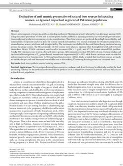 Evaluation of anti anemic prospective of natural iron sources in lactating women- an ignored important segment of Pakistani population - SciELO