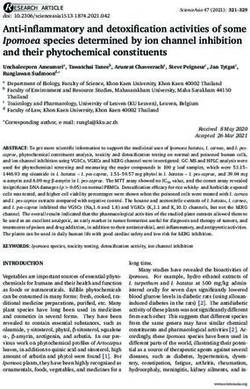 Anti-inflammatory and detoxification activities of some Ipomoea species determined by ion channel inhibition and their phytochemical constituents ...