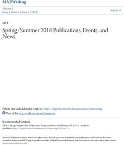 Spring/Summer 2018 Publications, Events, and News