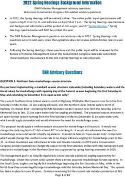 2022 Spring Hearings Background Information - Wisconsin DNR