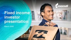 Fixed income investor presentation - March 2020 - Mondi Group