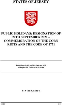 R STATES OF JERSEY PUBLIC HOLIDAYS: DESIGNATION OF 27TH SEPTEMBER 2021 - COMMEMORATION OF THE CORN - States ...