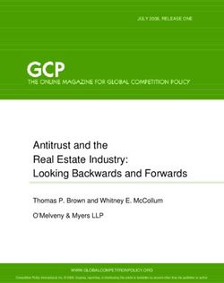 Antitrust and the Real Estate Industry: Looking Backwards and Forwards