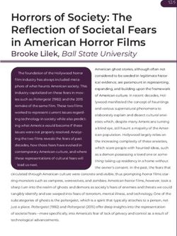 Horrors of Society: The Reflection of Societal Fears in American Horror Films