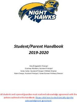 Student/Parent Handbook 2019-2020 - Northfield High School