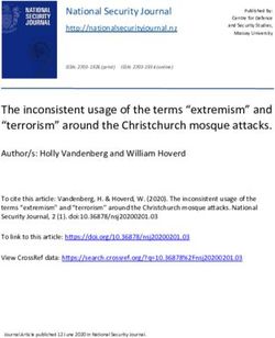 The inconsistent usage of the terms "extremism" and "terrorism" around the Christchurch mosque attacks - national security journal