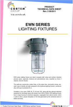 EWN SERIES LIGHTING FIXTURES - PRODUCT TECHNICAL DATA SHEET
