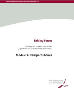 Driving Forces Module 1: Transport Choices - Ein bilinguales Projekt zu dem Thema "Jugendliche und Mobilität im Straßenverkehr" - Unfallforschung ...