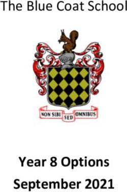 Year 8 Options September 2021 - The Blue Coat School