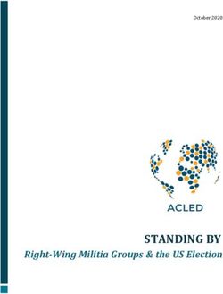 October 2020 - STANDING BY Right-Wing Militia Groups & the US Election - ACLED