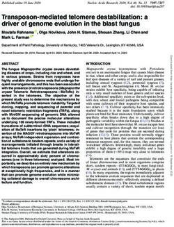 Transposon-mediated telomere destabilization: a driver of genome evolution in the blast fungus - Oxford ...