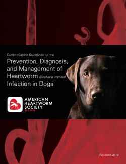 Prevention, Diagnosis, and Management of - Heartworm (Dirofilaria immitis) - Revised 2018 - American Heartworm Society
