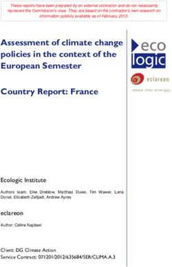 Assessment of climate change policies in the context of the European Semester Country Report: France - Ecologic Institute