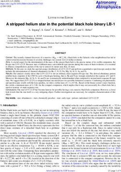 A stripped helium star in the potential black hole binary LB-1 - Astronomy & Astrophysics