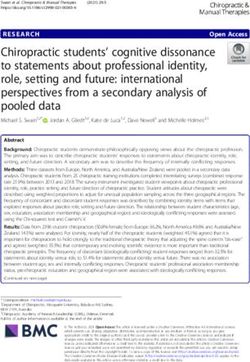 Chiropractic students' cognitive dissonance to statements about professional identity, role, setting and future: international perspectives from a ...