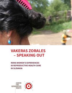 VAKERAS ZORALES - SPEAKING OUT - ROMA WOMEN'S EXPERIENCES IN REPRODUCTIVE HEALTH CARE IN SLOVAKIA - Center for Reproductive Rights