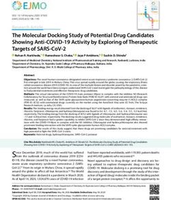 THE MOLECULAR DOCKING STUDY OF POTENTIAL DRUG CANDIDATES SHOWING ANTI-COVID-19 ACTIVITY BY EXPLORING OF THERAPEUTIC TARGETS OF SARS-COV-2