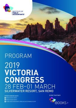 VICTORIA CONGRESS 2019 PROGRAM - EVENT PARTNER - Institute of Public Accountants