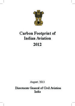 Carbon Footprint of Indian Aviation 2012 - Directorate General of Civil Aviation India