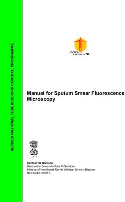 Manual for Sputum Smear Fluorescence Microscopy - Central TB Division Directorate General of Health Services Ministry of Health and Family ...