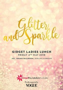 GIDGET LADIES LUNCH FRIDAY 4TH MAY 2018 - ICC, GRAND BALLROOM, DARLING HARBOUR - Gidget Foundation