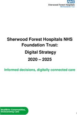 Sherwood Forest Hospitals NHS Foundation Trust: Digital Strategy 2020 2025 - Informed decisions, digitally connected care - Sherwood Forest ...