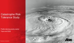 Catastrophe Risk Tolerance Study - Public disclosures by sector Year-end 2020 - Thought Leadership