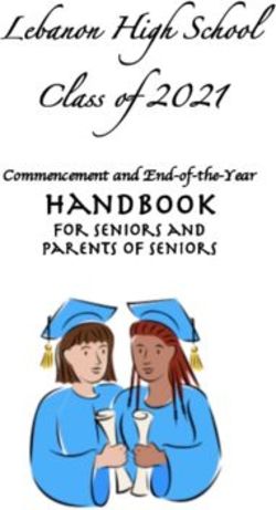 Lebanon High School Class of 2021 - Handbook For Seniors and Parents of Seniors - Lebanon ...