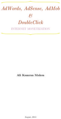 ADWORDS, ADSENSE, ADMOB & DOUBLECLICK - INTERNET MONETIZATION ALI KAMRAN MAKEN