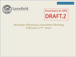 DRAFT.2 Presentation for MTG - Strategic Planning Committee Meeting - Town of Lynnfield