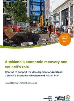 Auckland's economic recovery and council's role - Context to support the development of Auckland Council's Economic Development Action Plan - Item ...