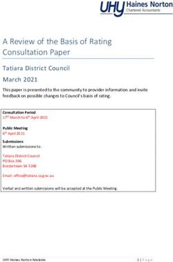 A Review of the Basis of Rating Consultation Paper