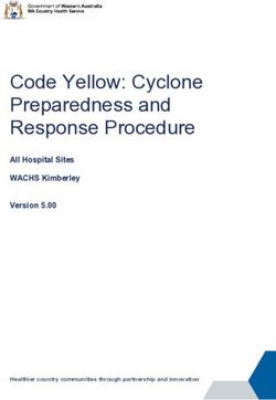 Code Yellow: Cyclone Preparedness and Response Procedure - All Hospital Sites WACHS Kimberley Version 5.00 - WA ...