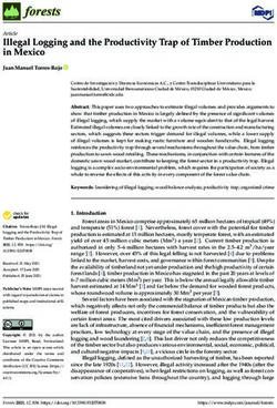 Illegal Logging and the Productivity Trap of Timber Production in Mexico - MDPI