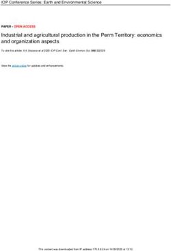 Industrial and agricultural production in the Perm Territory: economics and organization aspects - IOPscience