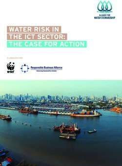 WATER RISK IN THE ICT SECTOR: THE CASE FOR ACTION - Valuing Water Initiative