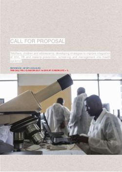 CALL FOR PROPOSAL - Initiative 5%