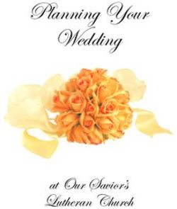 Planning Your Wedding - at Our Savior's Lutheran Church - Our ...