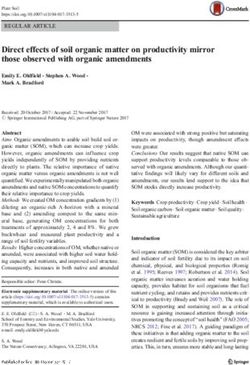 Direct effects of soil organic matter on productivity mirror those observed with organic amendments - Squarespace