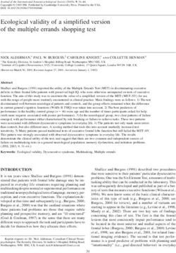 Ecological validity of a simplified version of the multiple errands shopping test