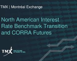 North American Interest Rate Benchmark Transition and CORRA Futures - TMX | Montréal Exchange