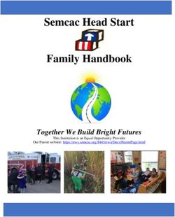 Semcac Head Start Family Handbook - Together We Build Bright Futures - Semcac Head Start's Visionary Mission Statement
