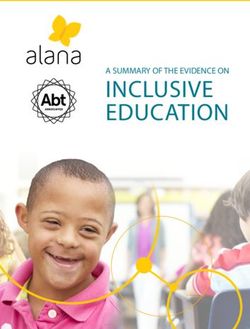 INCLUSIVE EDUCATION A SUMMARY OF THE EVIDENCE ON - Instituto Alana