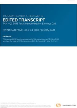 EDITED TRANSCRIPT THOMSON REUTERS STREETEVENTS