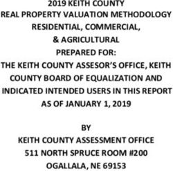 2019 KEITH COUNTY REAL PROPERTY VALUATION METHODOLOGY RESIDENTIAL, COMMERCIAL, & AGRICULTURAL PREPARED FOR: THE KEITH COUNTY ASSESOR'S OFFICE ...